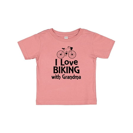 

Inktastic Biking with Grandma Cycling Gift Baby Boy or Baby Girl T-Shirt
