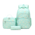thumbnail image 1 of Set de mochilas EKUIZAI con estampado de margaritas para niñas con lonchera y estuche para lápices, 1 of 7