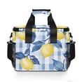 thumbnail image 7 of FORMRS Insulated Cooler Bag 24 Cans Capacity Soft Leakproof Lunch Box with Side Pockets, Light Blue Lemon, 7 of 7