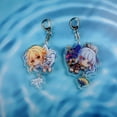 thumbnail image 4 of ZILEFSILK 2PCS Anime Game Genshin Impact Cute Kamisato Ayaka lumine Acrylic Figure Keychain Set Cosplay Vision Key Chain Merch(51), 4 of 7