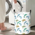 thumbnail image 4 of Colorful Cute Chameleon Lizard Laundry Basket, Laundry Hamper Waterproof Laundry Bag Clothes Hamper Laundry Bin with Handles for Bedroom, Living Room, Kids Room-#, 4 of 5