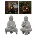 thumbnail image 2 of Buddhas Statue with Solar Light Home Garden Decors Sitting Meditating Buddhas Figurines for Outdoor Yard Ornaments, 2 of 20