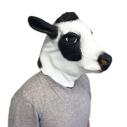animal cow CARD FACE MASK MASKS FOR PARTY FUN HALLOWEEN FANCY DRESS UP P&P 