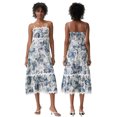 thumbnail image 2 of Gupgi Robe Débardeur Florale pour Femmes Bretelles Spaghetti Robes Évasées Sans Manches Taille Haute Robe Longue Fluide Robe de Plage, 2 of 8