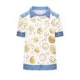 thumbnail image 6 of Mifsaly Waffle-Knit Easter Shirts for Women Floral and Cute Animal Printed T-Shirts Collared Short Sleeve Casual Tops Happy Festival Basic Tee XL, 6 of 6