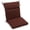 Cocoa, variant on Blazing Needles Spun Polyester Outdoor Seat/Back Chair Cushion-Color:Cocoa