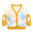 thumbnail image 2 of Byoo Toddler Girls Knitted Cardigan Sweater Kids Cute Bunny Cozy Warm Button Sweater Coat, 2 of 4