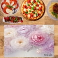 thumbnail image 2 of Amarainy Floral Peony Design Linen Table Mats Set of 4 for Home Kitchen Table Decor 12x18 inch, 2 of 5