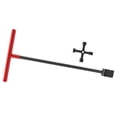 thumbnail image 4 of Water Meter Key Underground Water Shutoff Valves Key, Steel T Handle Wrench Tool 17inch red, 4 of 8