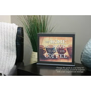 Jada Venia 9.75"X7.75" This Home Runs Love & Coffee Light Box Insert