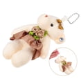 thumbnail image 3 of KAKOWELY 5 mini osos con cadenas colgantes, muñecos de peluche, materiales para ramos de ositos pequeños, 3 of 5
