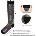 thumbnail image 3 of Coolnut Christmas Tree Compression Socks for Men & Women 1 Pack, Knee High Stockings for Running, Sport, Hiking & Travel, 3 of 6