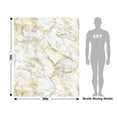 thumbnail image 3 of Rwraps Vinyl Car Wrap Film 914 Series Calacatta Gold Marble Matte Bubble Free 59" x 10ft, 3 of 10