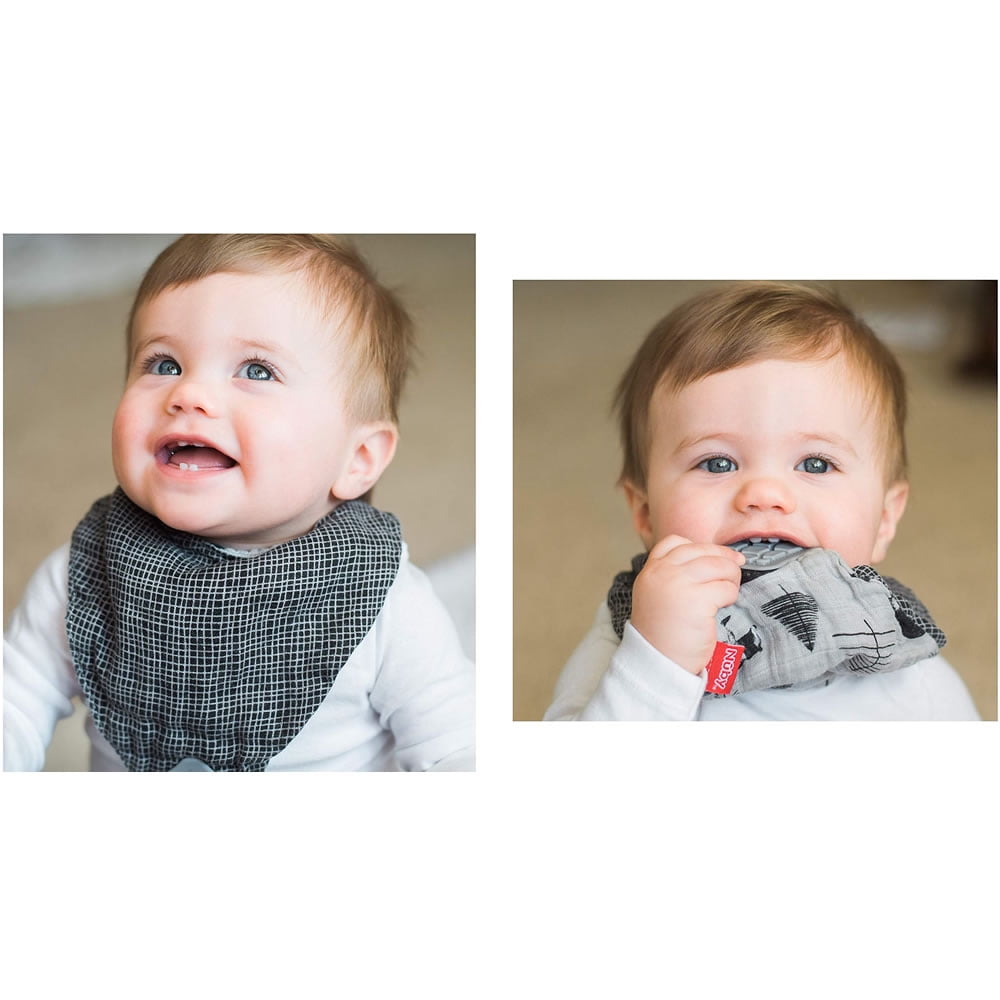 nuby muslin teething bib