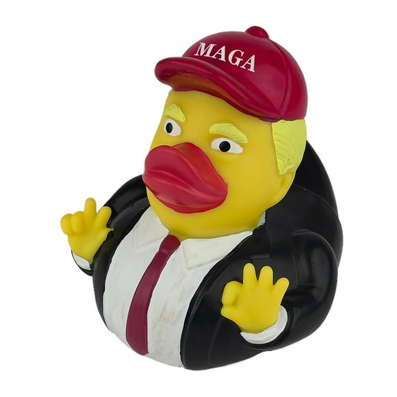 1PC Novelty Trump Rubber Duck Toy, Baby Bath Toys, Funny Rubber Duckies Toy Gifts for Kids
