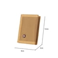 thumbnail image 3 of ITFABS Men 3-Fold Coin Purse, Canvas Wallet, Solid Color Fashion Slim Portable Card Pack, 3 of 9