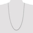 thumbnail image 6 of Auriga Fine Jewelry 10K White Gold 4 mm Diamond-cut Rope Chain Necklace for Men 30", 6 of 7