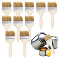 thumbnail image 1 of SHISUYAN 10Pcs Multi Color Wood Handle Chip Paint Brushes For Home Improvement, 1 of 9