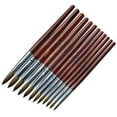 thumbnail image 7 of Nail art brush, Wood/Natural hair, 17 cm, Brown, 7 of 7
