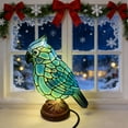 thumbnail image 6 of chaungfeng Blue Resin Birds Night Light, Retro Decorative Bedside Night Lamp with Unique Animal Designs, Handmade Table Lamp for Christmas Decor, Desk Light for Home, Office, Bedroom, 6 of 7