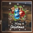 thumbnail image 5 of Yhmxh Christmas Window Clings Merry Christmas Window Stickers with Ornament Snowflake Window clings Pine Cone Snowman Elk Xmas Bouquet Windows Decals for Glass Winter Holiday Decor Party Supplies, 5 of 6