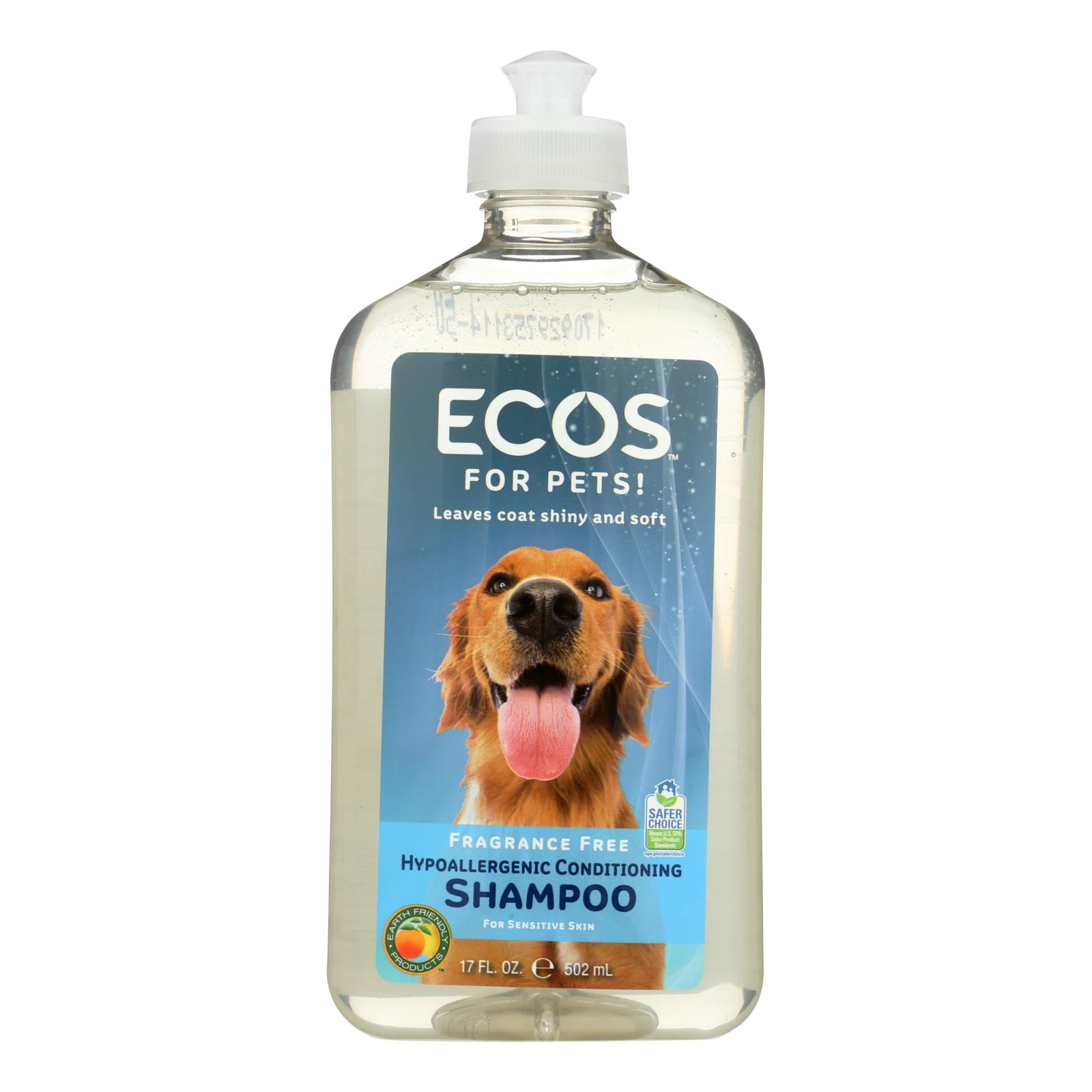 ECOS Hypoallergenic Conditioning Pet Shampoo Fragrance Free 17 fl