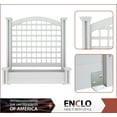 thumbnail image 5 of Enclo Privacy Screens EC18032 Belmont Outdoor Freestanding Lattice Fence Screen w/ Planter Box (45 1/2”H x 42”W x 14 7/8”L), 5 of 11