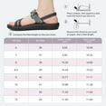thumbnail image 6 of MEGNYA Hiking Sandals for Women, Comfortable Walking Flip Flop Sandals with Arch Support, Athletic Sandals with Hook and Loop Straps for Beach Vacation Adventure, 6 of 8