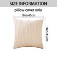 thumbnail image 6 of REGALWOVEN Velvet Throw Pillow Covers Set of 2 for Sofa Living Room Decor Beige 18" x 18", 6 of 6