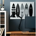 thumbnail image 2 of Stupell Industries Fashion Designer Surf Boards Black Silver Watercolor Canvas Wall Art by Amanda Greenwood, 2 of 6