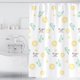 thumbnail image 1 of (patrón de limón) Cortina de Ducha 180x200CM Tela de poliéster Impermeable Cortina de baño Lavable a máquina con 12 Ganchos Blanco, 1 of 5