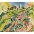 thumbnail image 3 of Ernst Ludwig Kirchner 22x20 Black Modern Framed Museum Art Print Titled - Bergdorf with Rosa Kuh (1919), 3 of 5