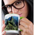 thumbnail image 2 of 3drose, Peru Lost City of the Incas, 11oz Two-tone Green Mug, 2 of 6