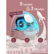 Momcozy Breast Pump Hands Free Mobile Style | M6, Wearable Breastfeeding Pump, Cozy Red 1 Count