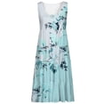 thumbnail image 4 of Hwmodou Women Dresses Summer Casual Dress Crew Neck Sleeveless Vacation Simple Tank Dress Beach Daily Swing Dress Fashion Loose Midi Dress Holiday Female Sundress, 4 of 5