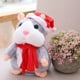 thumbnail image 3 of Juguetes de peluche de hámster parlante para niños, juguete de animales de peluche Kawaii, habla, registro de sonido, repetición, regalo de Navidad, 3 of 4