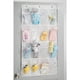 thumbnail image 3 of Non-Woven Fabric Hanging Over Door Shoe Organizer for Closets, White/Clear, 3 of 6