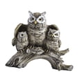 thumbnail image 2 of Esquirla Owl Figurines Owl Statue Tabletop Ornament Statue Owl Sculpture for Living Room Office Cabinet Decor NightStand Gray, 2 of 7