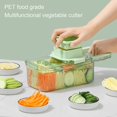 thumbnail image 3 of Multi-Purpose Vegetable Grater with 3/6 Cutters Easy Cleaning Veggie Slicers Kitchen Utensils, 3 of 5