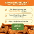 thumbnail image 4 of Gaines Family Farmstead Sweet Potato Dog Bones – 32 oz bag, All-Natural, Single Ingredient, Grain-Free Dog Treats for Digestive Health, High Fiber - Training & Rewards, Made in USA, 4 of 10