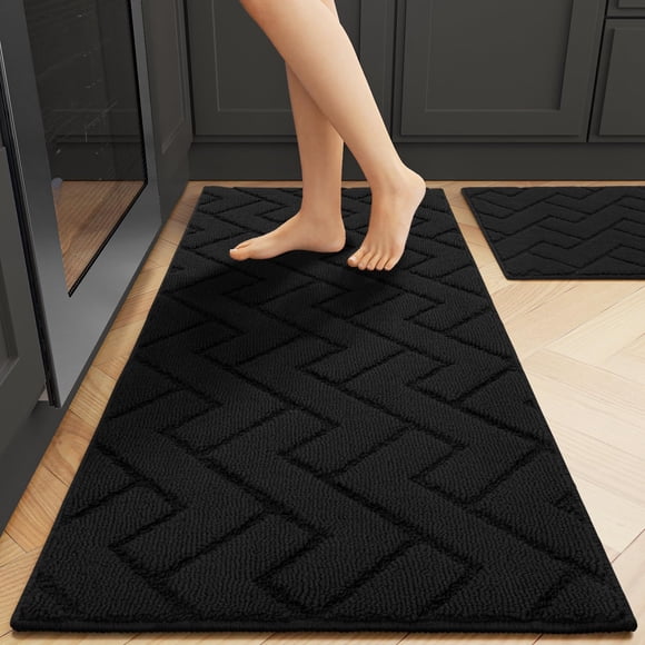 Set de alfombras y alfombrillas de cocina Hicorfe superabsorbentes y antideslizantes