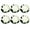White, variant on 6 Pack Floating Lotus Tea Lights - 4 Inch Water Lily LED Candles for Pool,Bath,Wedding,Party Decor - Floating Color Changing Lotus Flower Pool Lights(White)
