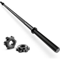 55" Weight Lifting Bar, 1" Standard Straight Barbell Bars for Weight lifting, Olympic Barbell Bar for Bench Press/Hip Thrusts/Squats/Lunges for Gym and Home, 2 Star Star-nuts (480lb Weight Capacity)