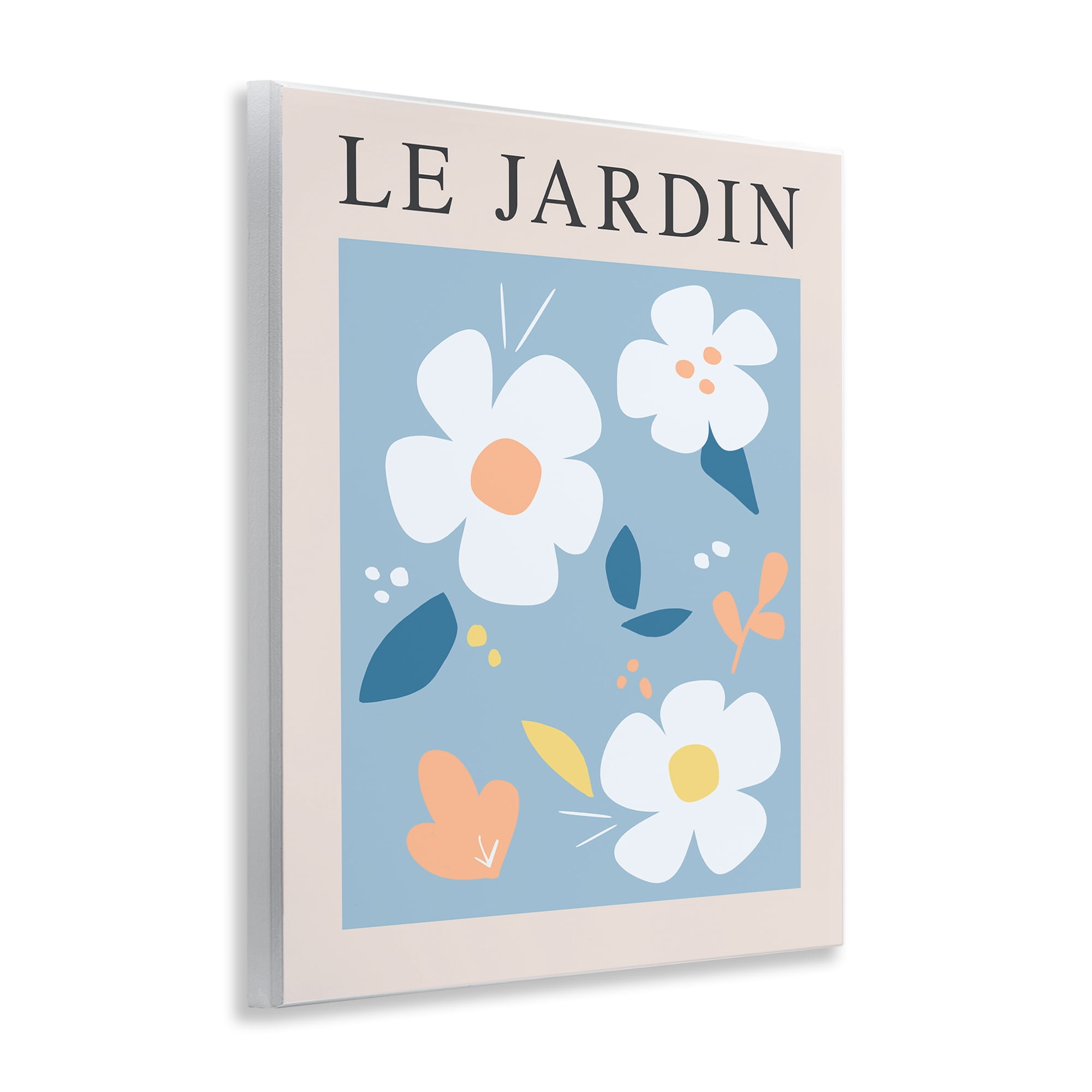 Stupell Industries Bouncing Floral Le Jardin Wall Plaque Art, design by Anna Quach