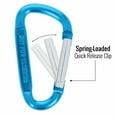 thumbnail image 5 of (6 Pack) Aluminum Multi-Color Carabiner Spring Clip Keychain Blue Medium, 5 of 7