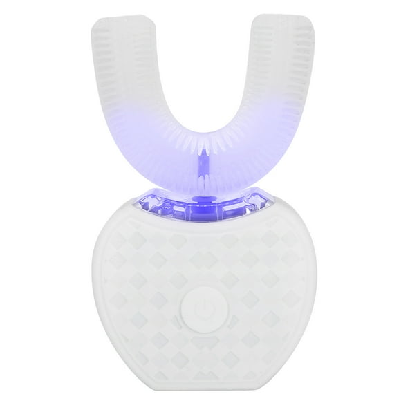 Cepillo de dientes eléctrico sónico, cepillo de dientes automático ultrasónico recargable en forma de U con carga inalámbrica y luz LED, kit de blanqueamiento dental para adultos, ni?os Ecomeon no