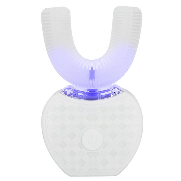 Cepillo de dientes eléctrico sónico, cepillo de dientes automático ultrasónico recargable en forma de U con carga inalámbrica y luz LED, kit de blanqueamiento dental para adultos, ni?os Ecomeon no