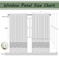 thumbnail image 6 of Topfinel YellowGreen Faux Linen Ombre Sheer Curtains,Semi Voile Gradient Rod Pocket Curtains for Bedroom and Living Room, Set of 2 Window Curtain Panels, 54 x 96 Inch Long, 6 of 12