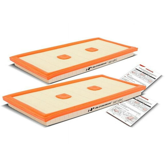 Air Filter Set 2 - Compatible with 2012 - 2015 Mercedes-Benz ML350 3.5L V6 2013 2014