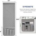 thumbnail image 2 of MesaSe Sofa Armrest Organizer Non-Slip Arm Chair Bedside Caddy Storage Organizer for Recliner Couch with 5 Pockets for Cell Phone TV Remote Control Magazines, 2 of 7